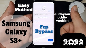 SAMSUNG S8+ FRP Bypass/Google Account Remove Android 10 /Google himoyasini ochish/New Обход аккаунта