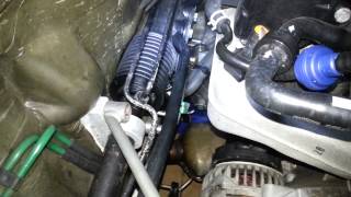 2002 Saab 9-3 power steering leak (2) after test drive.