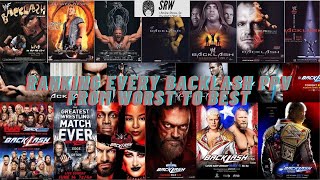 Ranking Every Backlash PPV