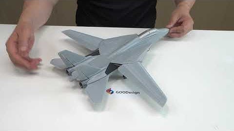 F-14 Tomcat 3D printing foldable and print-in-place