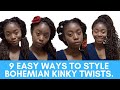 Maintain and style your bohemian kinky braids