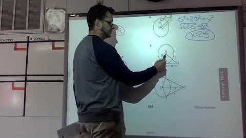 Geometry - 10.5 - Tangents