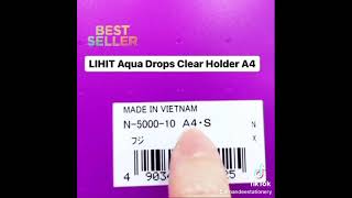 ขายดีตลอดกาล !!! LIHIT Aqua Drops Clear Holder A4 รุ่น N-5000 และ N-5001