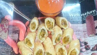 Spring Roll Recipe | Crispy Veg Soyabean Roll Recipe 🤤 with spicy chutney