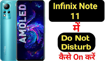 How to enable Do not disturb mode in Infinix Note 11 || Infinix Note 11 do not disturb ||