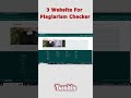 3 Website For Plagirim CHecker