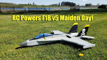 Scratch Built RC Powers F18 Hornet v5 Maiden Day - mikeinspace20xx