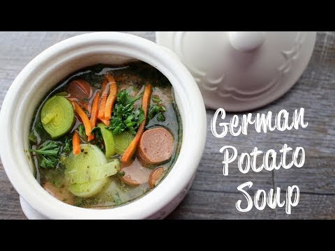 German Potato Soup with Sausages