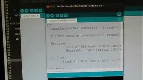 Controlling a USB Missile Launcher using Arduino