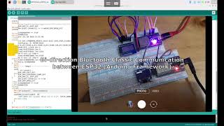 Bi-direction Bluetooth Classic comm. between ESP32 (Arduino framework)