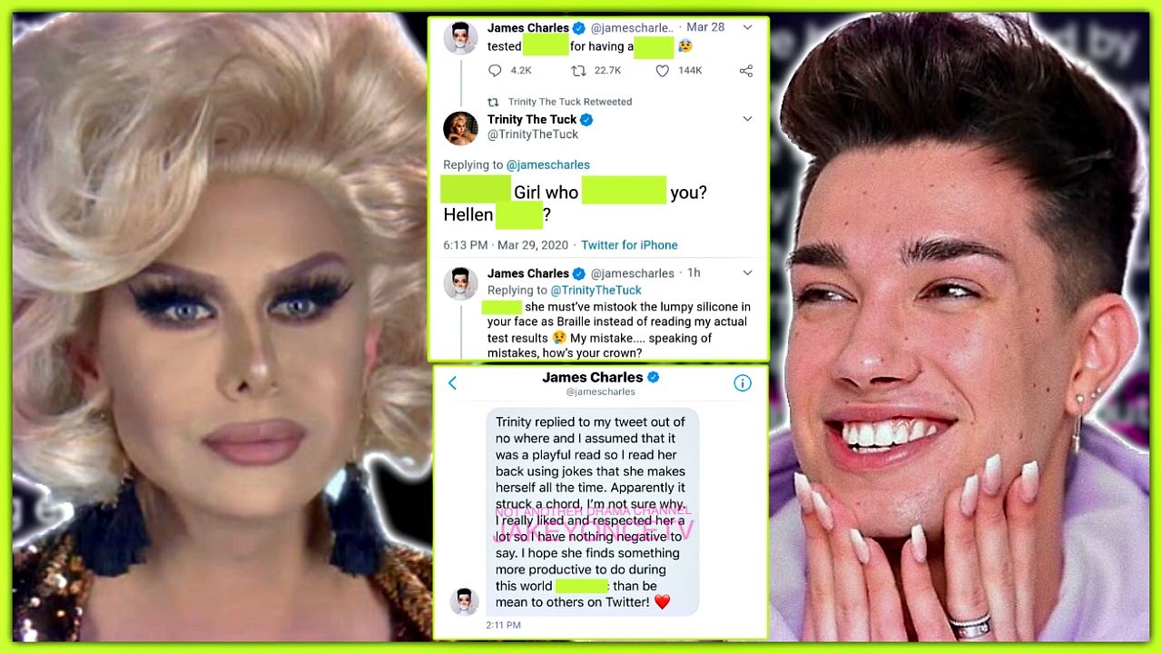 james charles SNAPPED at trinity the tuck