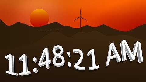 MatsClock 260097 - Free windmill PowerPoint Digital Clock PPT Timer