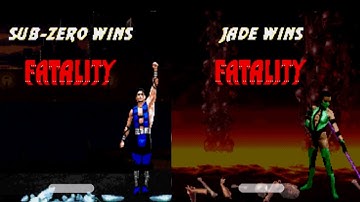Ultimate Mortal Kombat 3  - noob saibot - subzero - jade - fatality - brutality- game android - 2022