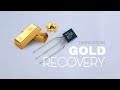 Tv pcb board transistors gold recovery  recovery gold from television  gold recovery