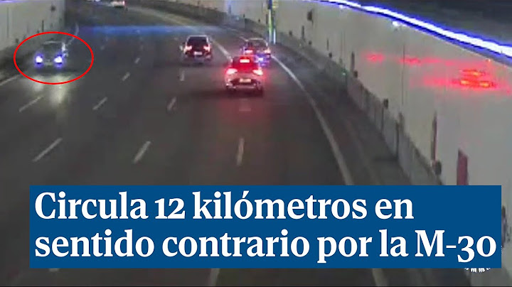 Detenida una conductora tras circular 12 kilómetros en sentido contrario por la M-30