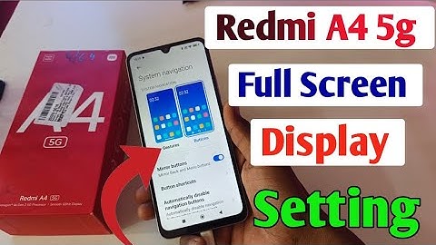 Redmi A4 5g full screen mode settings | How to use full screen display in Redmi A4 5g