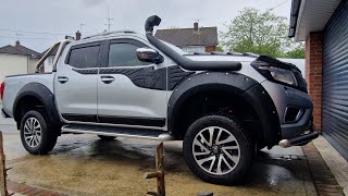 Navara 2" body lift with a 2" suspention lift , how to do it