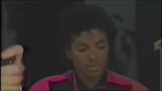 Michael Jackson 1982 (getting hair ready for Thriller album cover shoot)