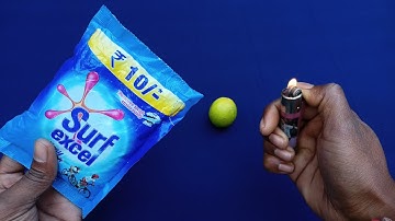 SurfExcel Vs Turmeric powder Vs Lemon 🔥|| surf excel vs turmeric powder experiment