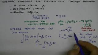 Lecture 21: Governing Equations for Electrokinetic Transport