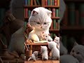 Mommy Cat Helps Kittens with Homework 🐱📚✨CuteCat #MommyCat #Kittens #KidsVideo #AnimatedCats