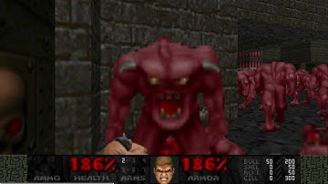 [Doom 2] Red Dust 1 - Map 08 (Cybers Eat Pork) UV-Max in 1:55