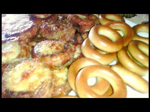 Сушки с фаршем на сковороде блюдо на все случаи жизни - YouTube