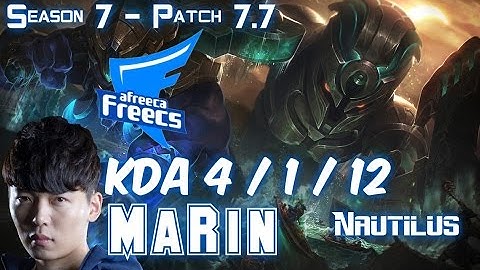 AFs MaRin NAUTILUS vs MAOKAI Top - Patch 7.7 KR Ranked