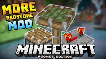 MORE REDSTONE MOD in 0.13.0!!! - Sticky Pistons, Repeaters & Pistons - Minecraft PE (Pocket Edition)