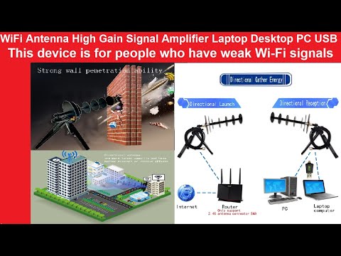 Wi-Fi Strong Signal Receiver for Laptop, Computer, Router, and usb Wifi Signal Booster by Info tv Channel 7