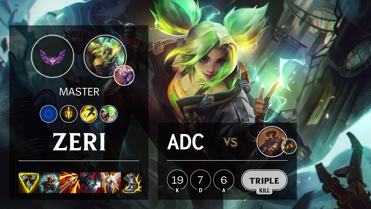Zeri ADC vs Viktor - EUW Master Patch 12.4