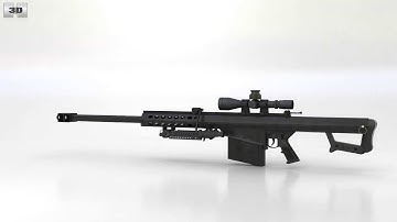 Barrett M82A1 3D model by 3DModels.org