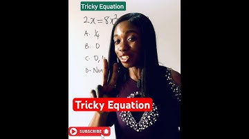A Tricky Equation: Can you solve for x? #viralmathshorts