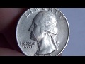 Us coin quarter dollar 1965 (scarred face)/Монета США 25 центов 1965 год (лицо со шрамом)