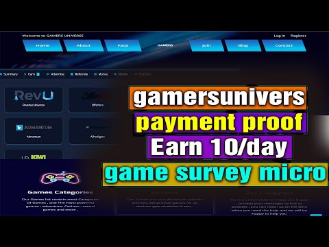 Gamersunivers play game and earn money app 2022 offertoro offerwall survey sites to earn money revie