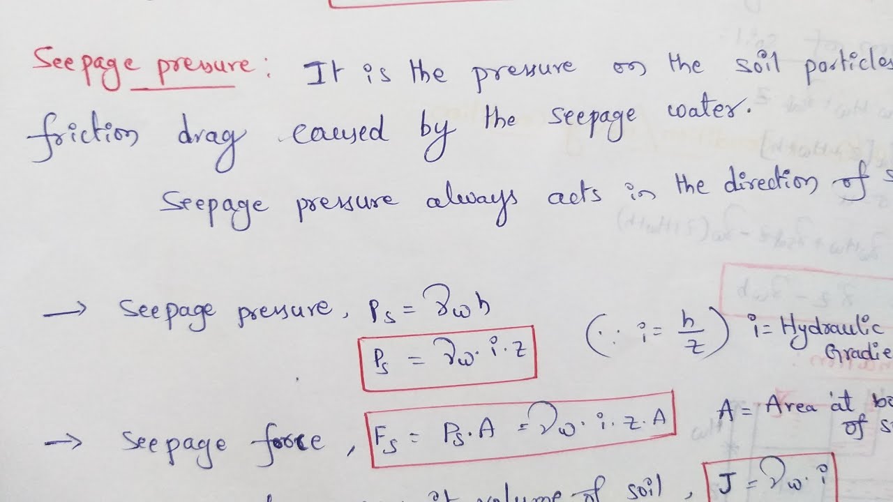 seepage-pressure-soil-seepage-pressure-youtube
