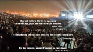 Relive Coldplay Live in Abu Dhabi