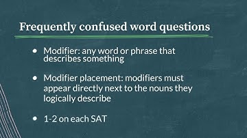 Modifier Placement    Writing and Language test   SAT   Khan Academy