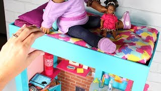 DIY American Girl Bed. This American Girl Bed is the perfect size for your American Girl Dolls. This DIY is fun and easy to make. 