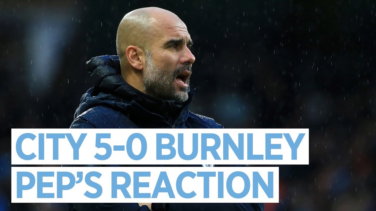 man city owner Pep Guardiola reacts to Man City v Burnley in the FA Cup | PRESS CONFERENCE