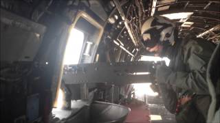 CH-46E gun run