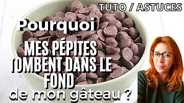 Comment faire pour que les pépites ne tombe pas au fond du moule ?