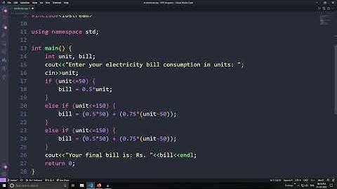 C++ Program to Calculate Electricity Bill Using If-Else-If| Slab Program | Problem Solving Using C++