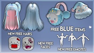 HURRY! GET NEW BLUE \& SANRIO FREE ITEMS 💙 \/ FREE HAIRS \/ FREE EMOTES \/ FREE HEADS