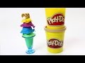 Play Doh Scoops 'n Treats DIY Ice Cream Cones, Popsicles, Sundaes, Waffles Play Dough Desserts