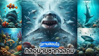 นิทานเรื่อง กลอุบายซากฉลาม | นิทานสอนใจ | นิทานก่อนนอน