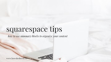 How to Use Summary Blocks on Squarespace