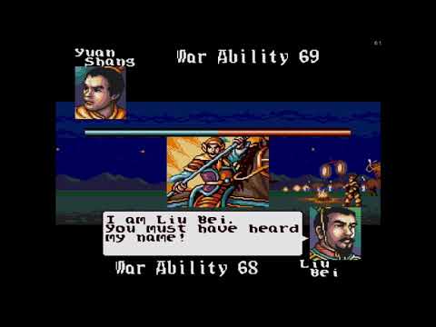 Romance of the Three Kingdoms III: Dragon of Destiny Gameplay | Sega Genesis