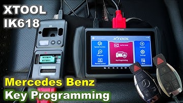 How to Program Keys 2008 - 2014 Mercedes-Benz with XTOOL IK618 / W204 Mercedes-Benz