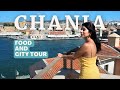 EATING MY WAY THROUGH CHANIA, CRETE!! FOOD AND CITY TOUR | CRETE SERIES P3